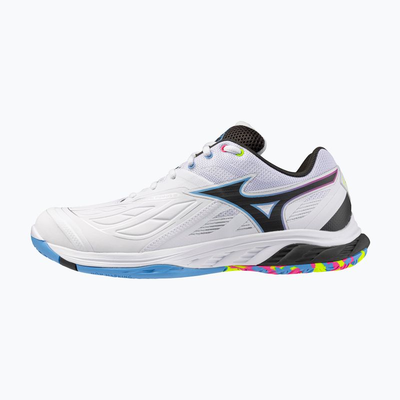 Mizuno Wave Fang 2 scarpa da badminton bianco/rosa tetra/tutto all'estero 8