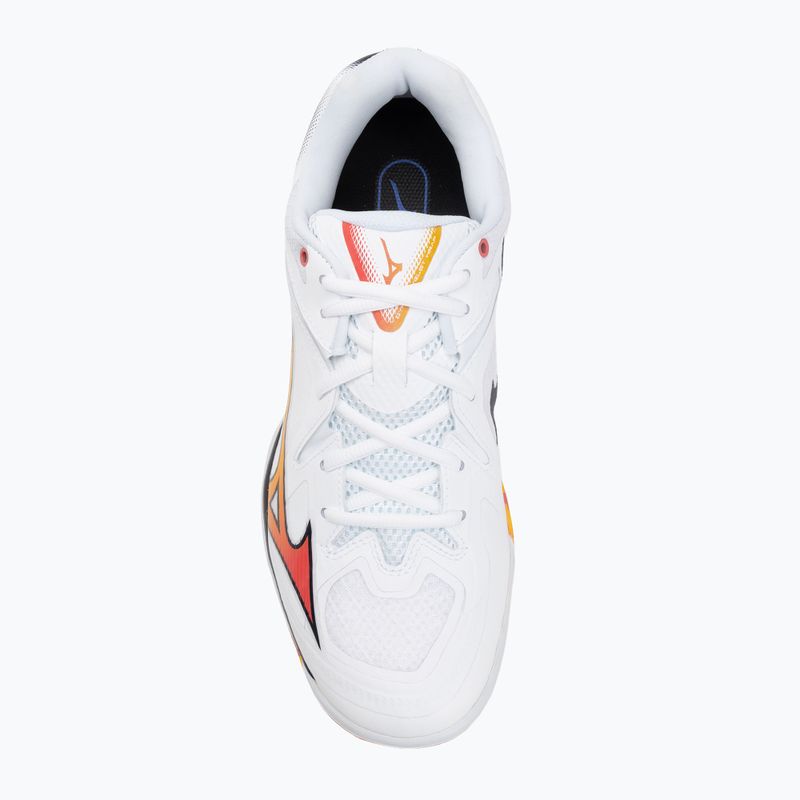 Mizuno Wave Claw 3 scarpa da badminton bianco/citrus/calypso coral 5