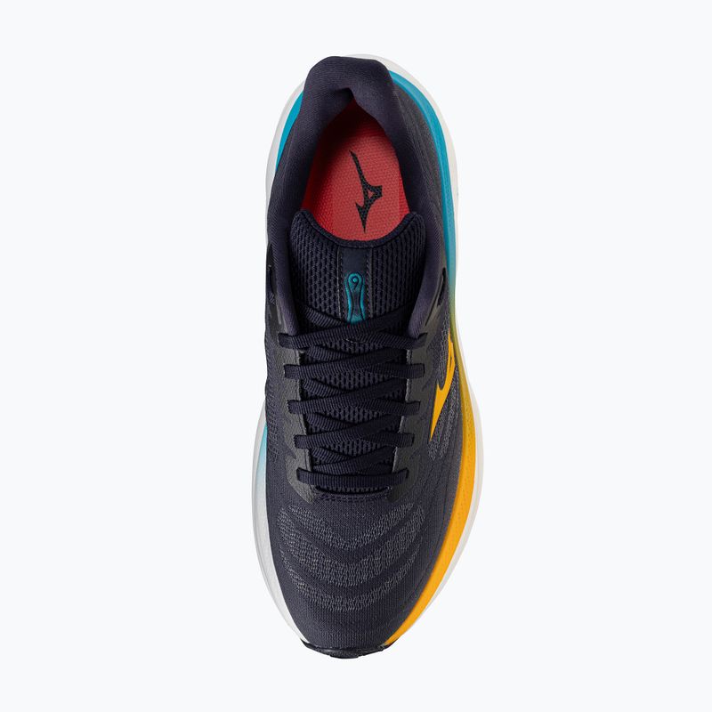 Scarpe da corsa da uomo Mizuno Wave Sky 9 blu baritono/agrumi/capri breeze 13