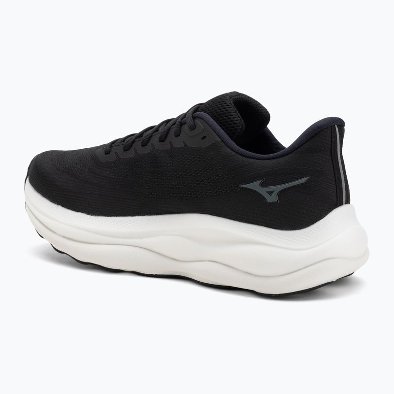 Scarpe da corsa da uomo Mizuno Wave Sky 9 nero/grigio metallizzato/sabbia nera 3