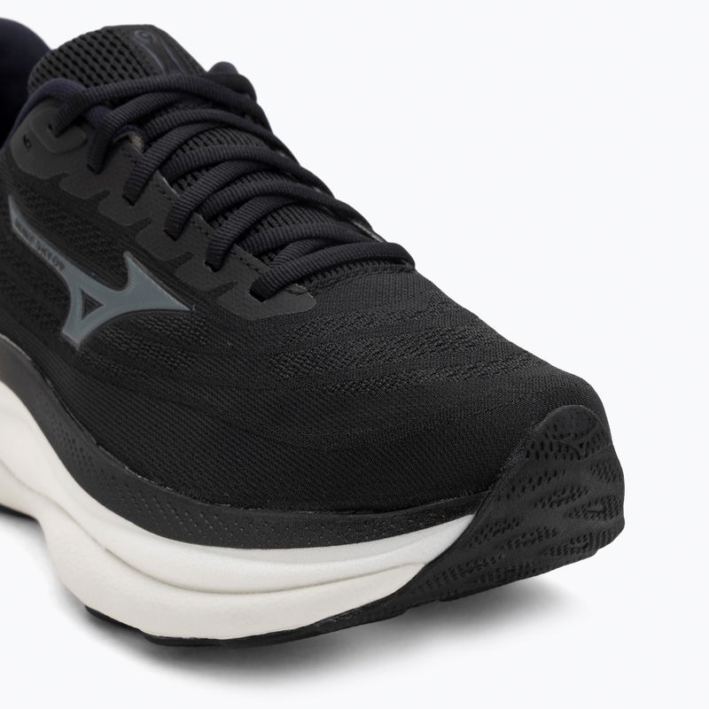 Scarpe da corsa da uomo Mizuno Wave Sky 9 nero/grigio metallizzato/sabbia nera 7
