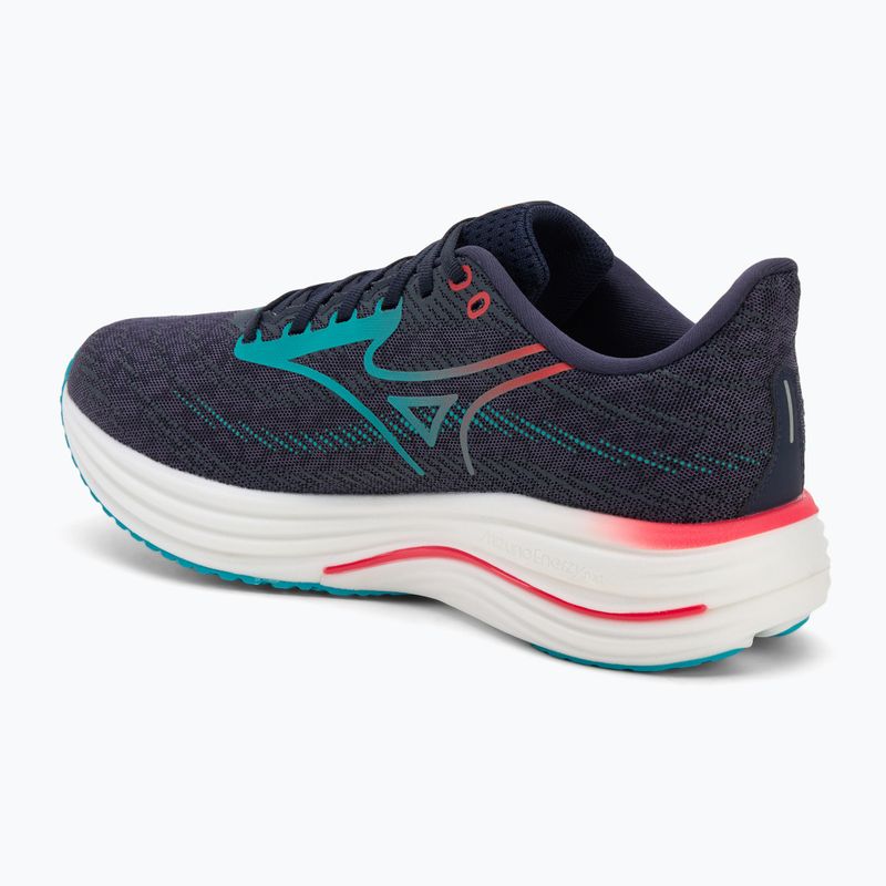 Scarpe da corsa da uomo Mizuno Wave Rider 29 odissea grigio/capri breeze/calypso coral 3