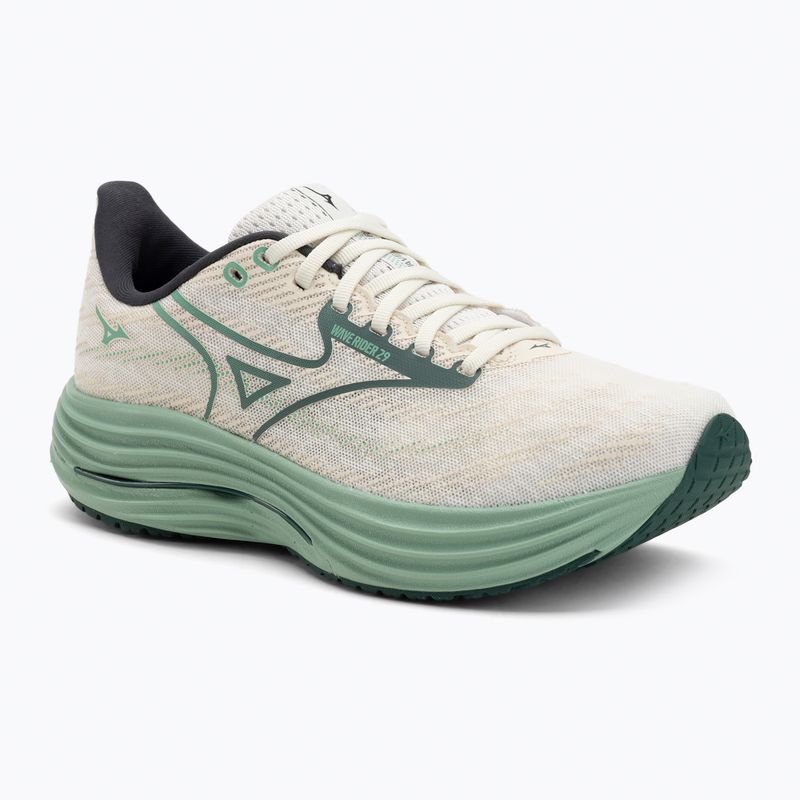 Scarpe da corsa da uomo Mizuno Wave Rider 29 bianco/verde bistrot/crema di me