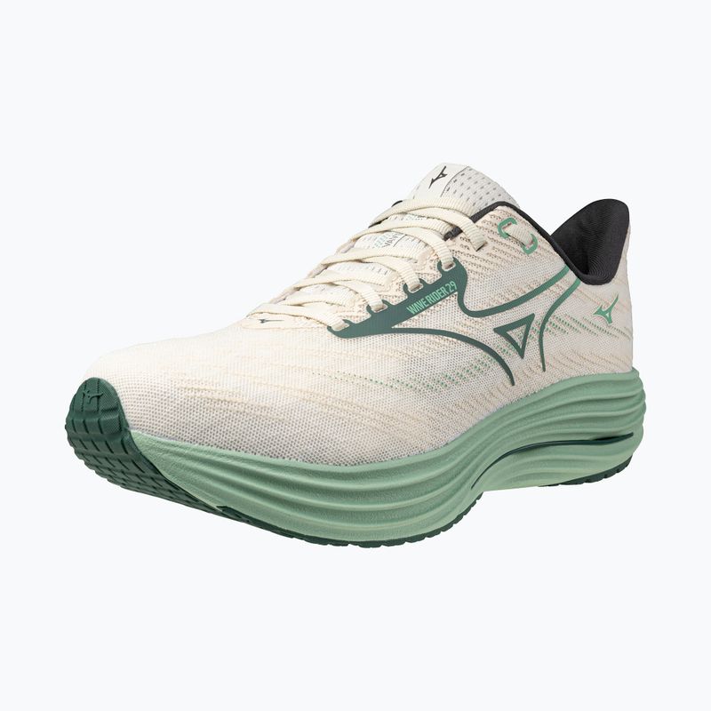 Scarpe da corsa da uomo Mizuno Wave Rider 29 bianco/verde bistrot/crema di me 3