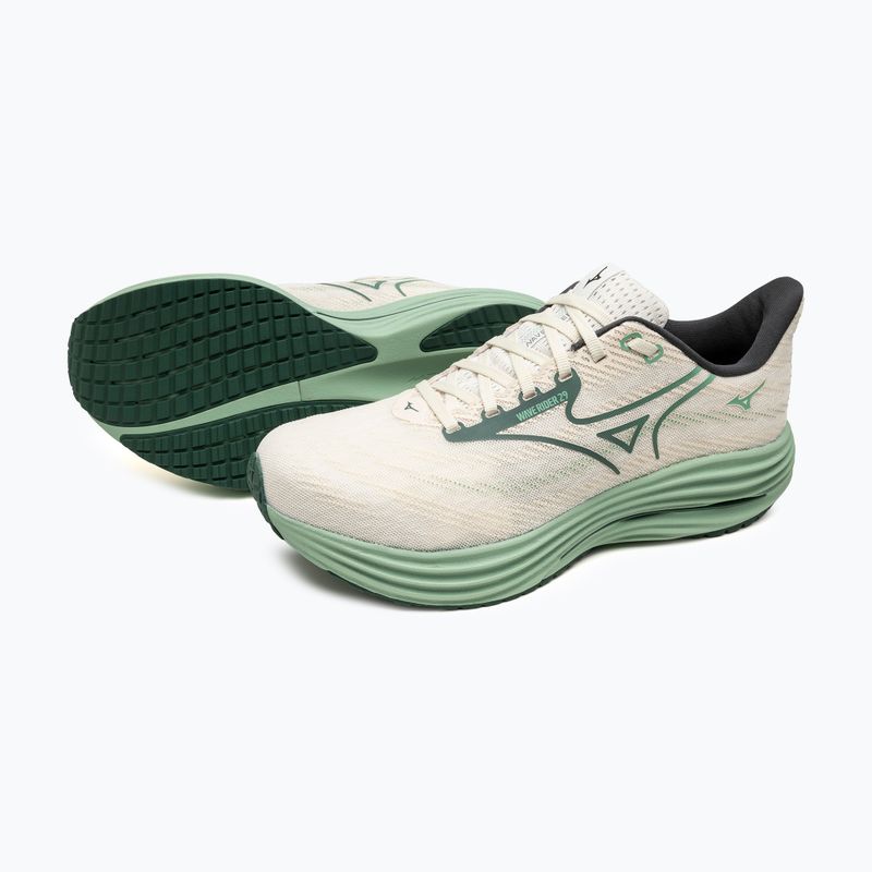 Scarpe da corsa da uomo Mizuno Wave Rider 29 bianco/verde bistrot/crema di me 8