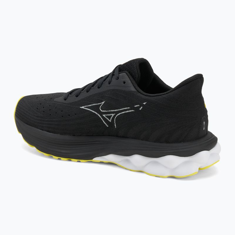 Scarpe da corsa da uomo Mizuno Wave Skyrise 6 nero/nebbia marina/limone tonico 3