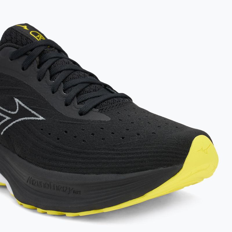 Scarpe da corsa da uomo Mizuno Wave Skyrise 6 nero/nebbia marina/limone tonico 7