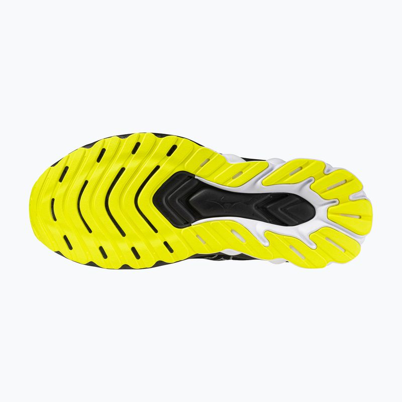 Scarpe da corsa da uomo Mizuno Wave Skyrise 6 nero/nebbia marina/limone tonico 11