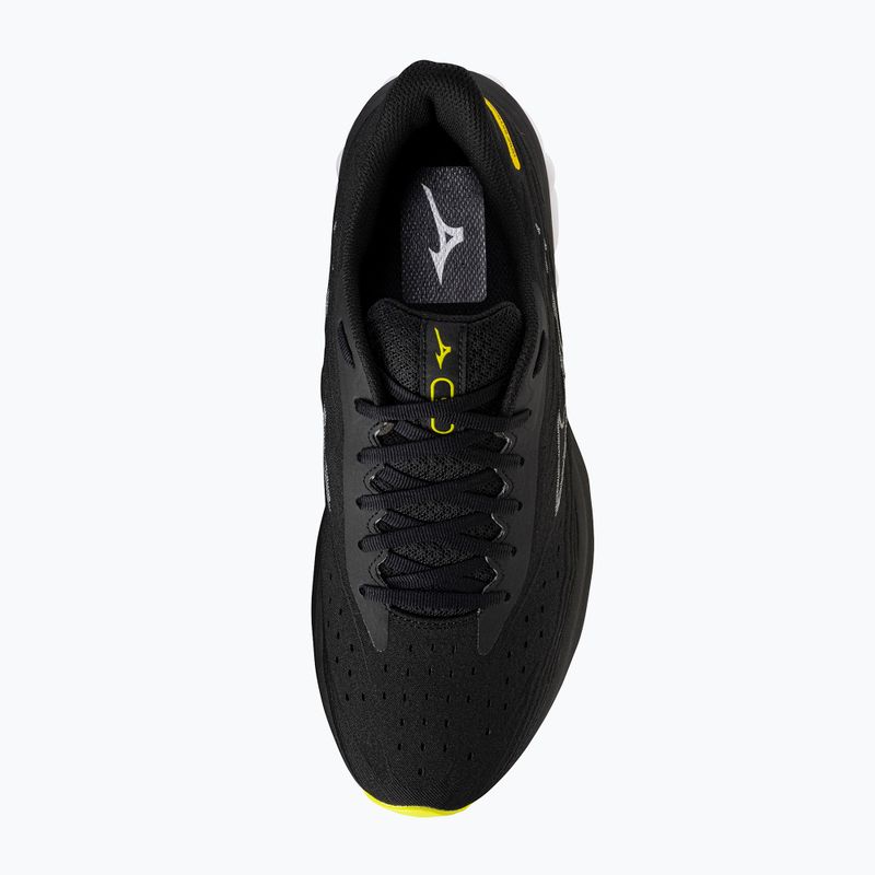 Scarpe da corsa da uomo Mizuno Wave Skyrise 6 nero/nebbia marina/limone tonico 12