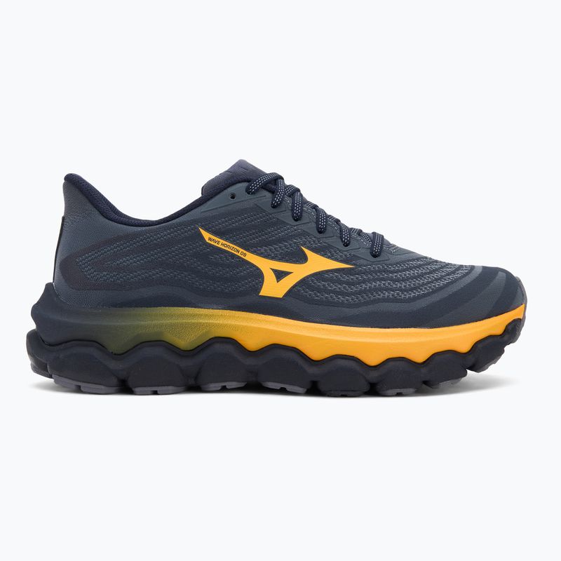 Scarpe da corsa da uomo Mizuno Wave Horizon 8 blu granito/citrus/blu baritono 2