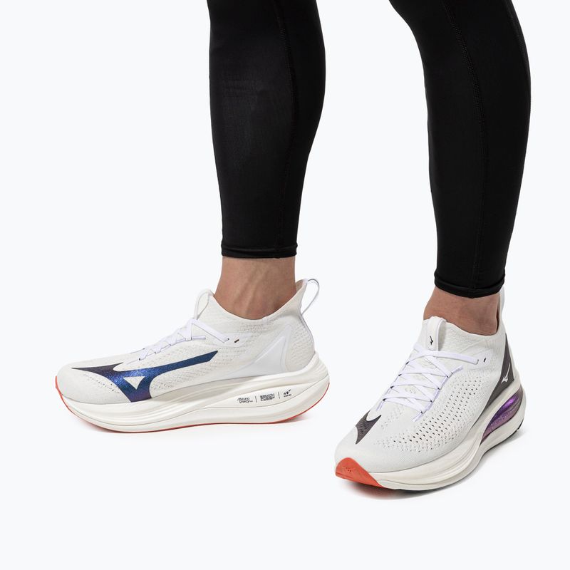 Scarpe da corsa da uomo Mizuno Neo Vista 2 bianco/bianco/iris bloom 10