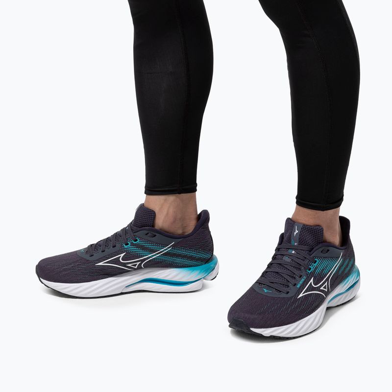 Scarpe da corsa uomo Mizuno Wave Inspire 21 odyssey grigio/bianco/capri breez 15