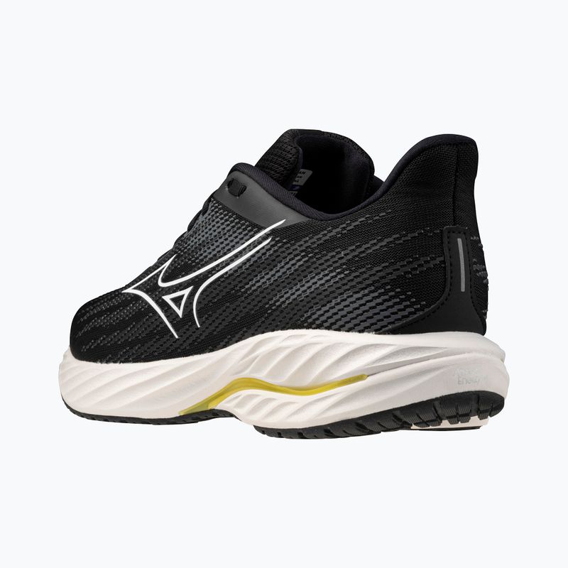 Scarpe da corsa da uomo Mizuno Wave Inspire 21 nero/bianco/giallo brillante 11