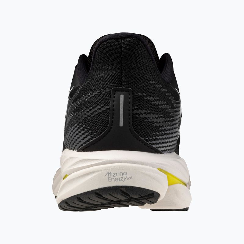 Scarpe da corsa da uomo Mizuno Wave Inspire 21 nero/bianco/giallo brillante 12