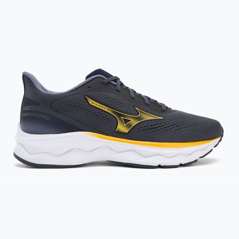 Scarpe da corsa da uomo Mizuno Wave Serene 2 blu baritono/citrus/odyssey g 2
