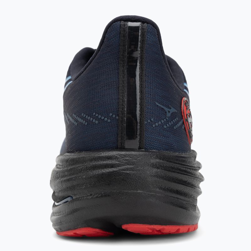 Mizuno Wave Rider 29 scarpa da corsa amsterdam nero/all aboard/alto rischio rosso 6
