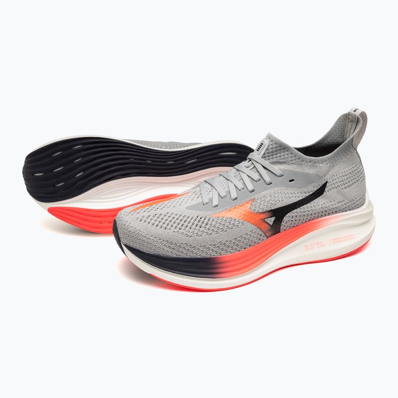 Scarpe da corsa da uomo Mizuno Neo Zen odyssey grigio/argento/citrus 9