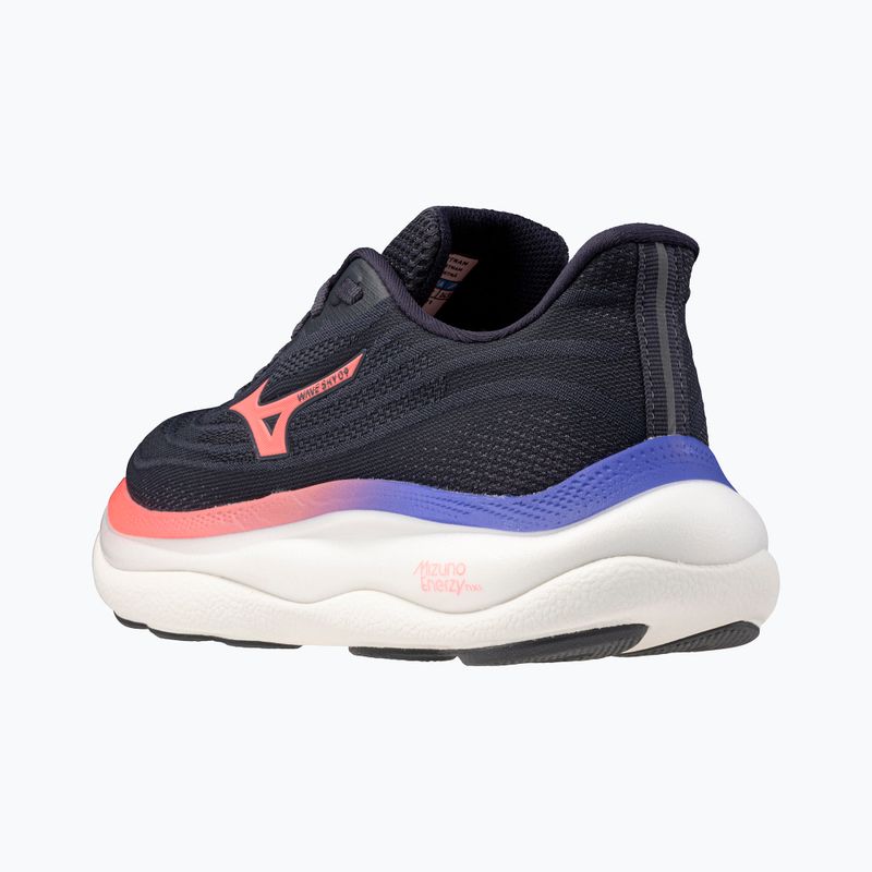 Scarpe da corsa da donna Mizuno Wave Sky 9 odyssey grey/striking coral/iris bloom 5