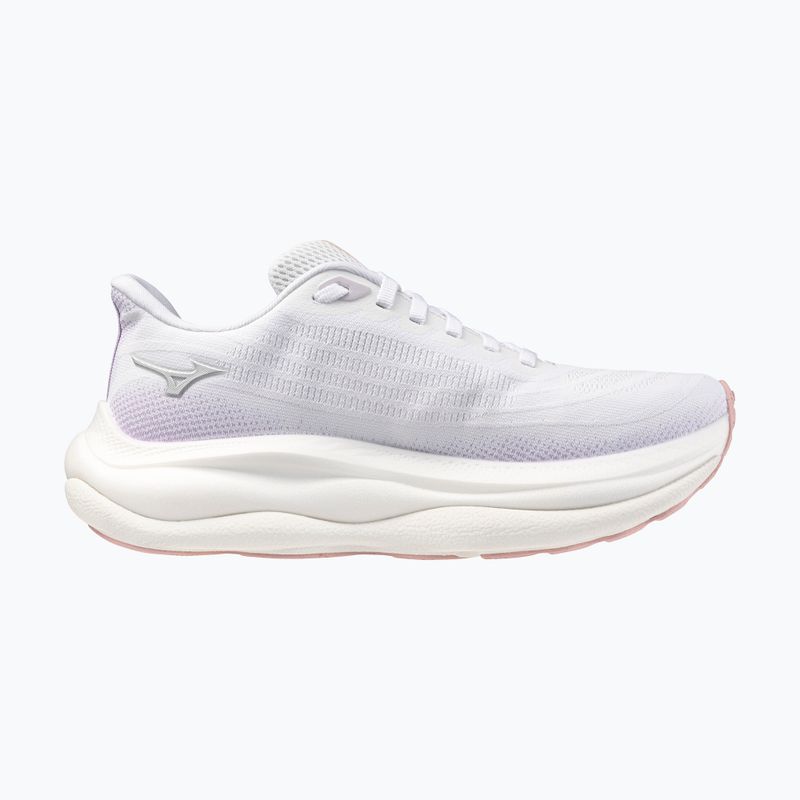 Scarpe da corsa da donna Mizuno Wave Sky 9 bianco/argento/orchidea petalo 2