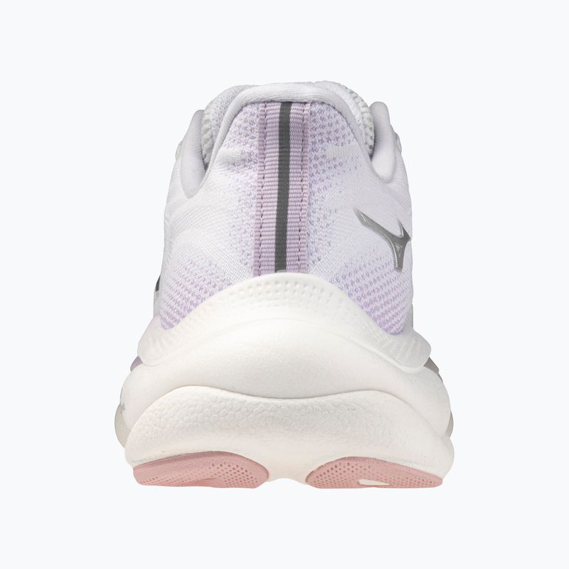 Scarpe da corsa da donna Mizuno Wave Sky 9 bianco/argento/orchidea petalo 5