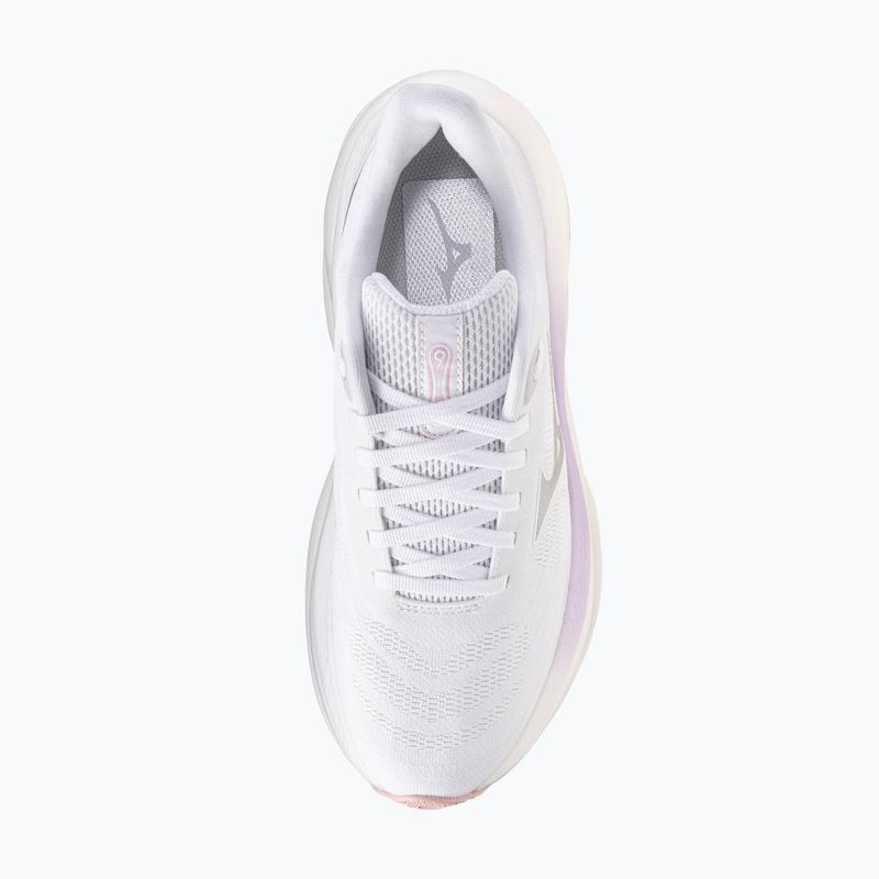 Scarpe da corsa da donna Mizuno Wave Sky 9 bianco/argento/orchidea petalo 7