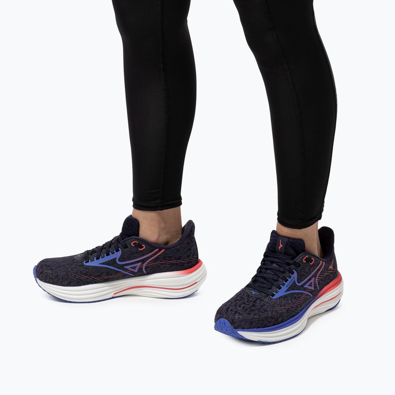 Scarpe da corsa da donna Mizuno Wave Rider 29 odyssey grigio/iris bloom/calypsocoral 17