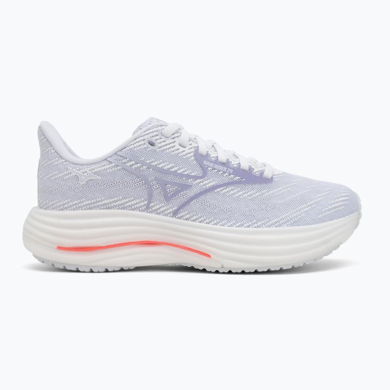 Scarpe da corsa da donna Mizuno Wave Rider 29 bianco/blu islandese/strikingcoral 2