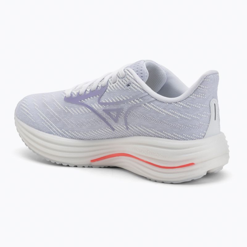 Scarpe da corsa da donna Mizuno Wave Rider 29 bianco/blu islandese/strikingcoral 3