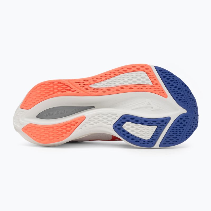 Scarpe da running donna Mizuno Wave Rebellion Flash 3 white/striking coral/iris bloom 4