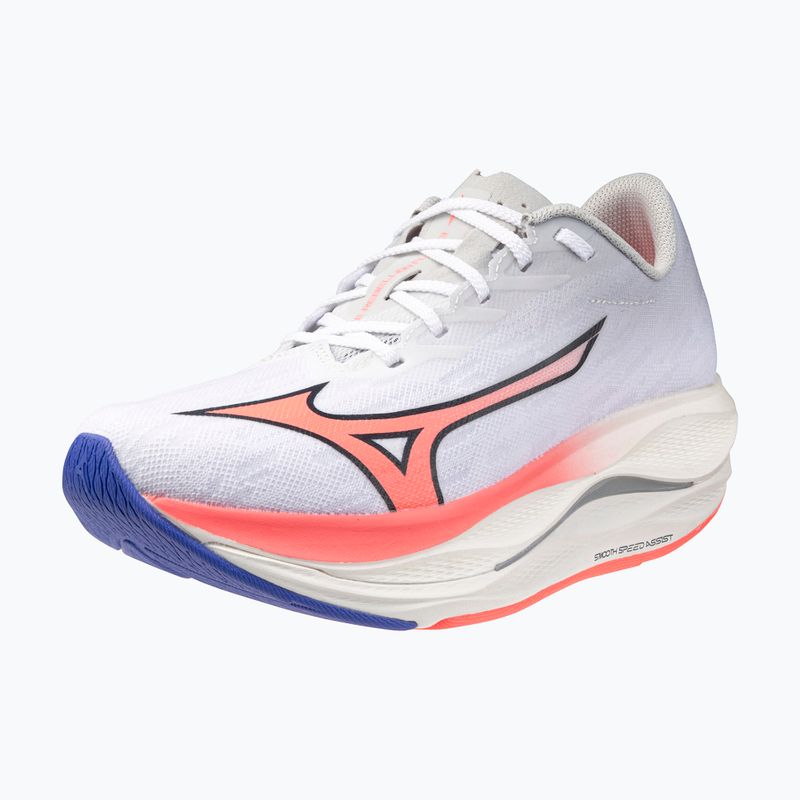 Scarpe da running donna Mizuno Wave Rebellion Flash 3 white/striking coral/iris bloom 8