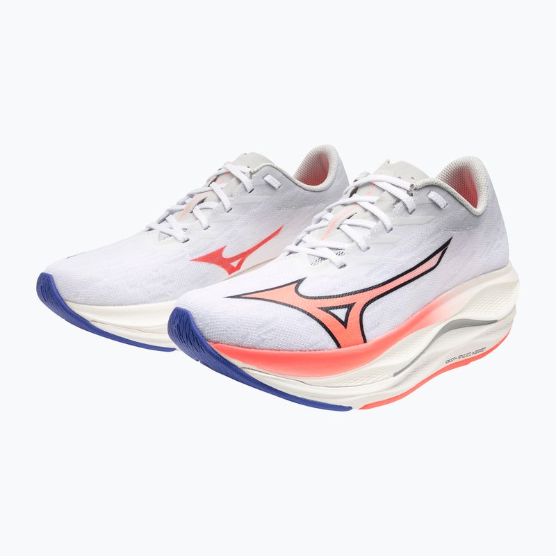 Scarpe da running donna Mizuno Wave Rebellion Flash 3 white/striking coral/iris bloom 15