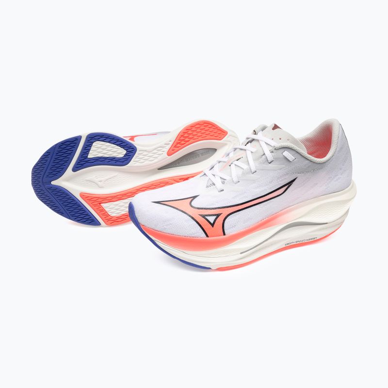 Scarpe da running donna Mizuno Wave Rebellion Flash 3 white/striking coral/iris bloom 16