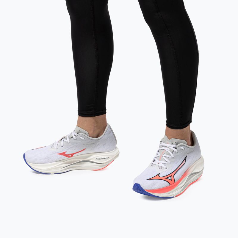 Scarpe da running donna Mizuno Wave Rebellion Flash 3 white/striking coral/iris bloom 17