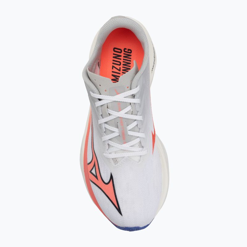 Scarpe da corsa da donna Mizuno Wave Rebellion Flash 3 bianco/striking coral/iris bloom 5