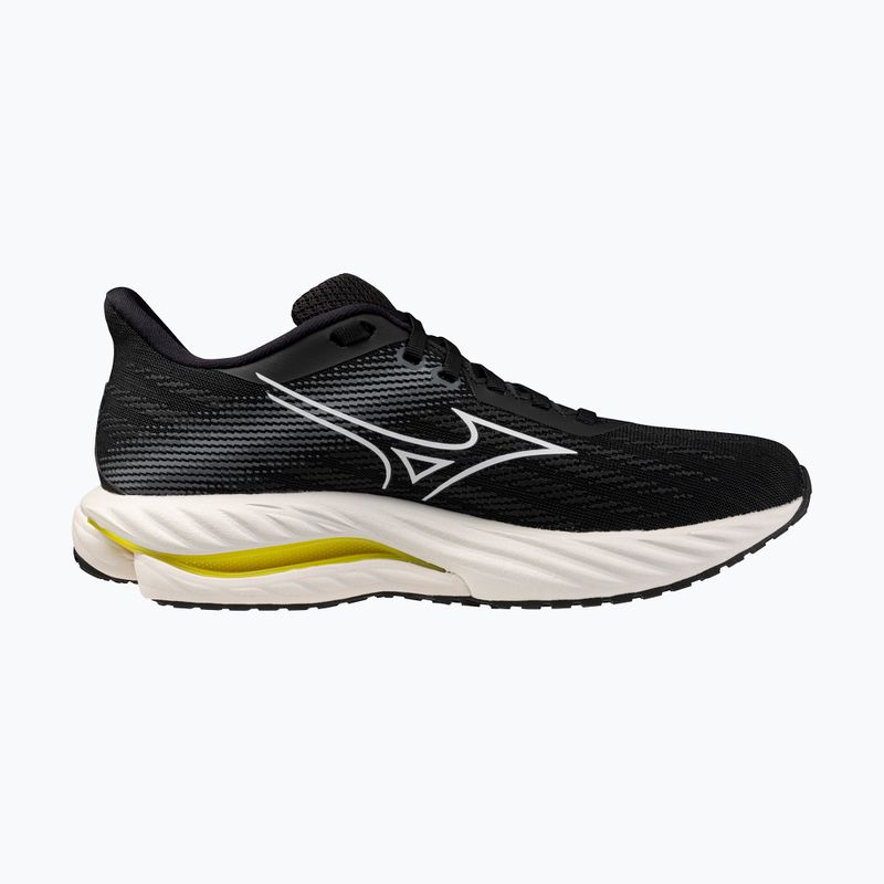 Scarpe da corsa da donna Mizuno Wave Inspire 21 nero/bianco/giallo brillante 2