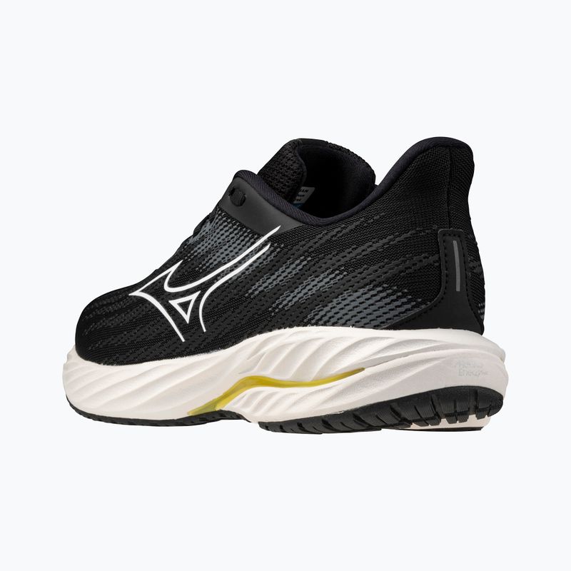 Scarpe da corsa da donna Mizuno Wave Inspire 21 nero/bianco/giallo brillante 4