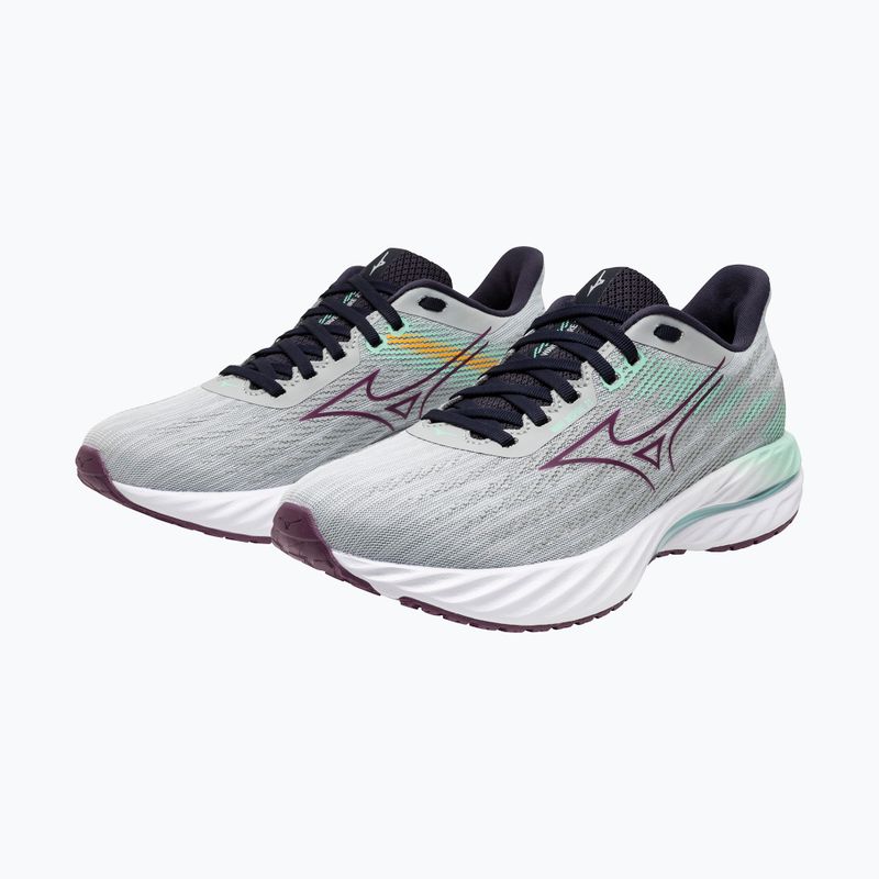 Scarpe da corsa da donna Mizuno Wave Inspire 21 blu perla/viola scuro/verde ghiaccio 8