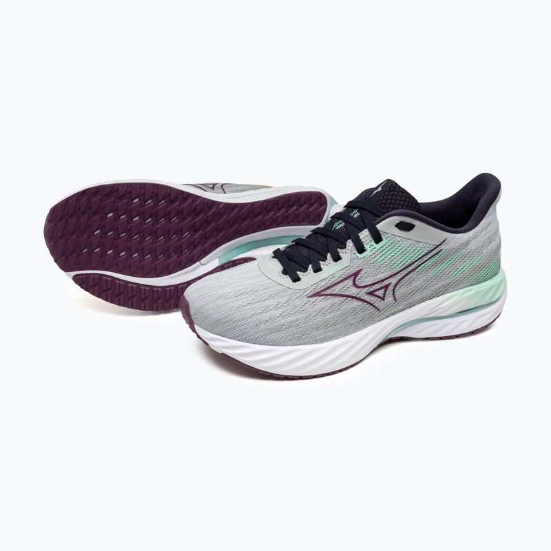 Scarpe da corsa da donna Mizuno Wave Inspire 21 blu perla/viola scuro/verde ghiaccio 9