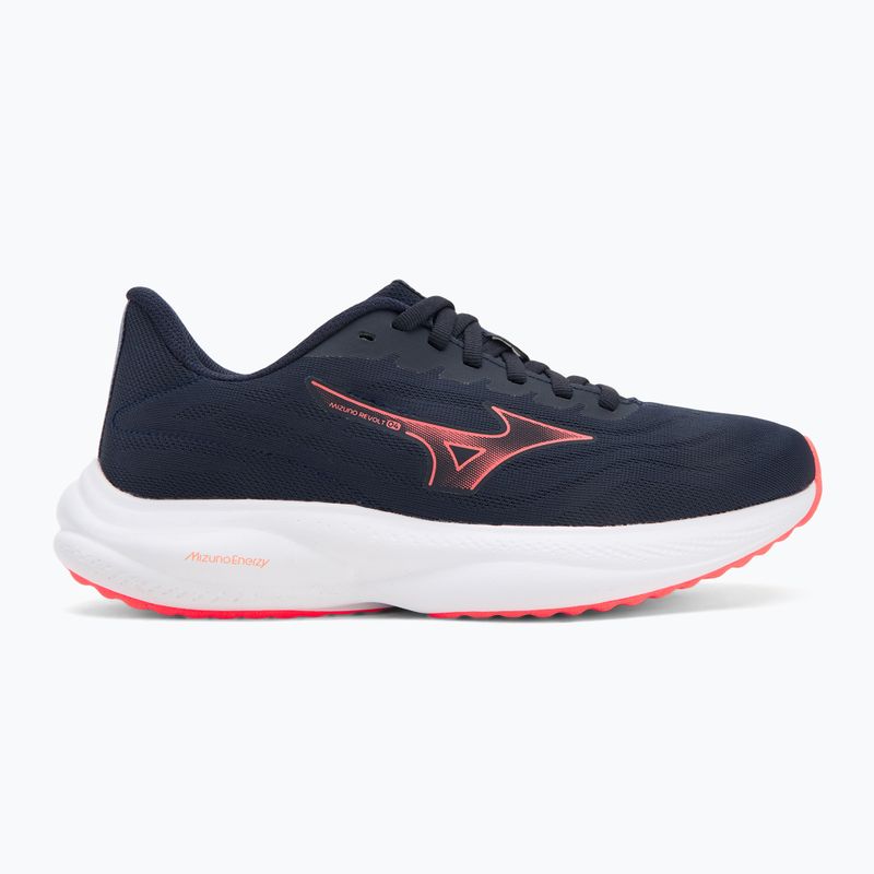 Scarpe da running donna Mizuno Revolt 4 baritone blue/striking coral/blue granite 2