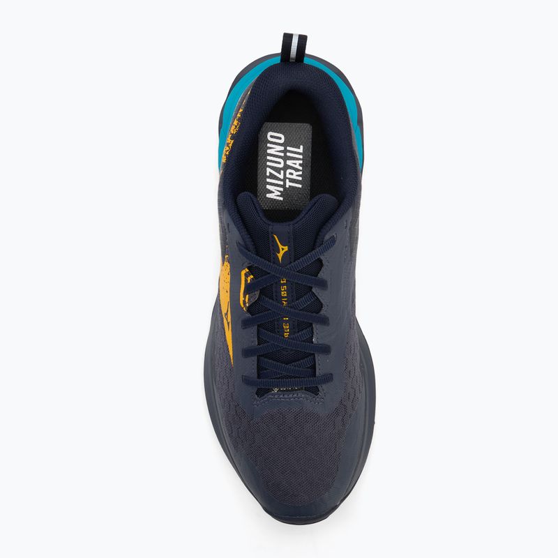 Scarpe da corsa da uomo Mizuno Wave Ibuki 5 GTX odyssey grigio/citrus/blu baritone 5
