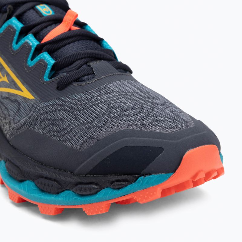 Scarpe da corsa da uomo Mizuno Wave Mujin 11 odyssey grigio/citrus/fiery coral 2 7