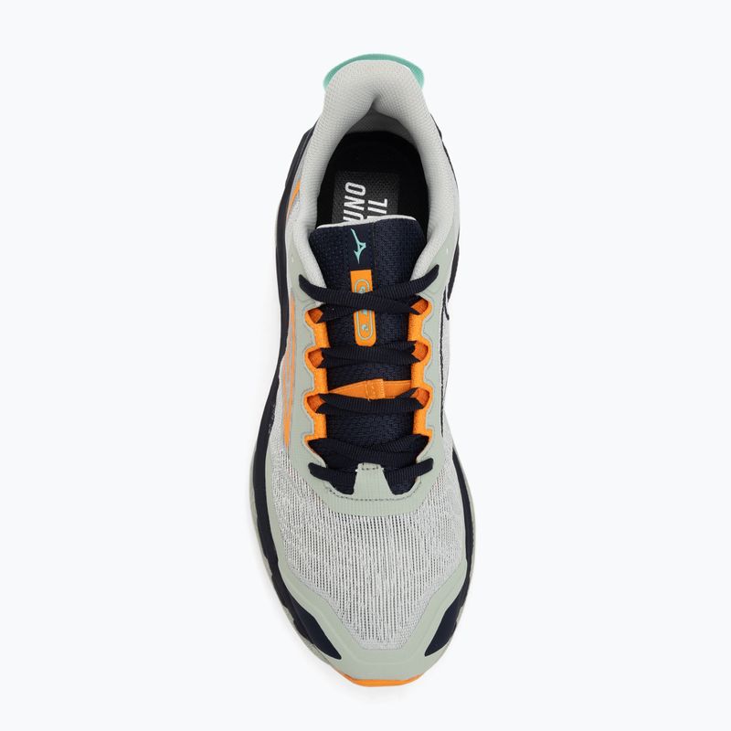Scarpe da corsa da uomo Mizuno Wave Mujin 11 mercurio/tangelo/tangelo 5