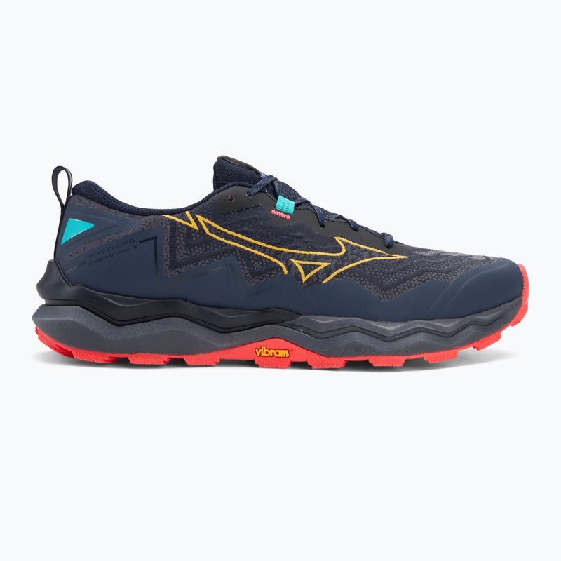 Scarpe da corsa da uomo Mizuno Wave Daichi 9 blu baritono/agrumi/corallo rosso 2 2