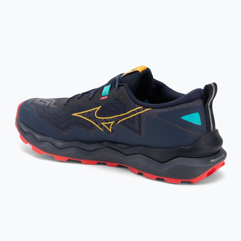 Scarpe da corsa da uomo Mizuno Wave Daichi 9 blu baritono/agrumi/corallo rosso 2 3