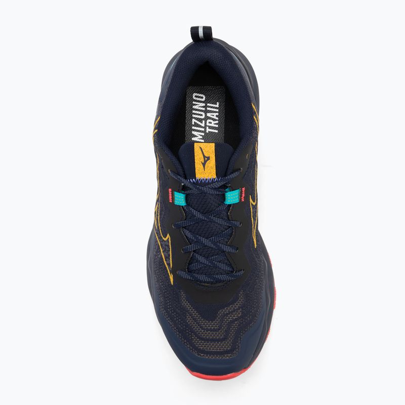 Scarpe da corsa da uomo Mizuno Wave Daichi 9 blu baritono/agrumi/corallo rosso 2 5