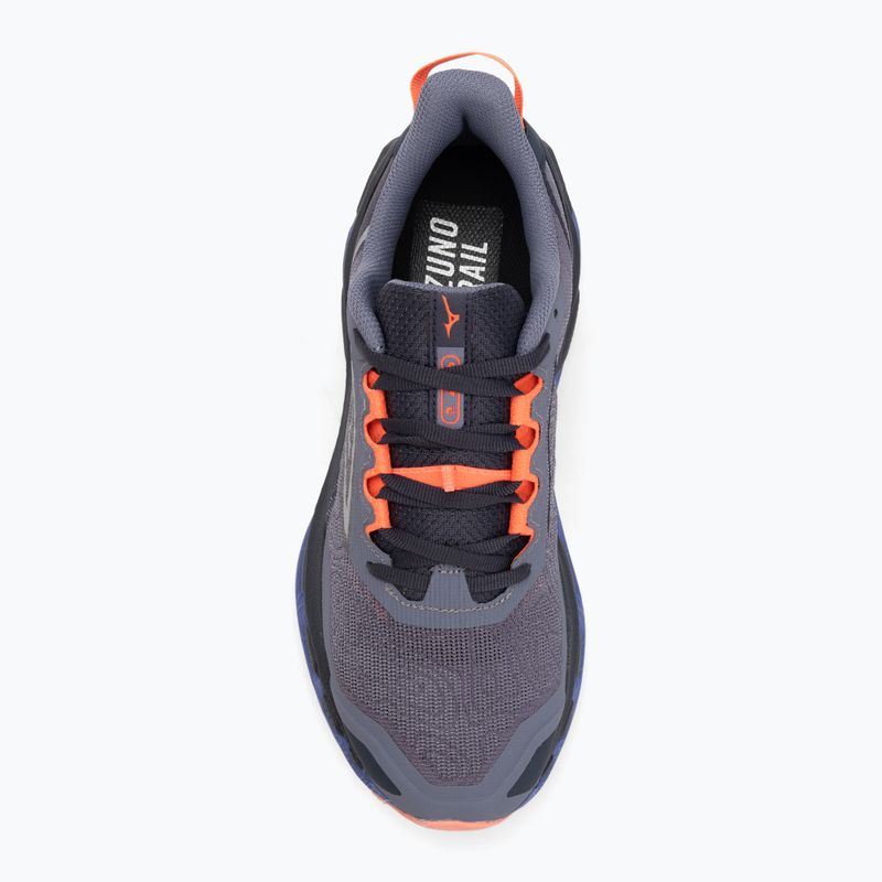 Scarpe da corsa da donna Mizuno Wave Mujin 11 blu granito/argento/corallo brillante 5