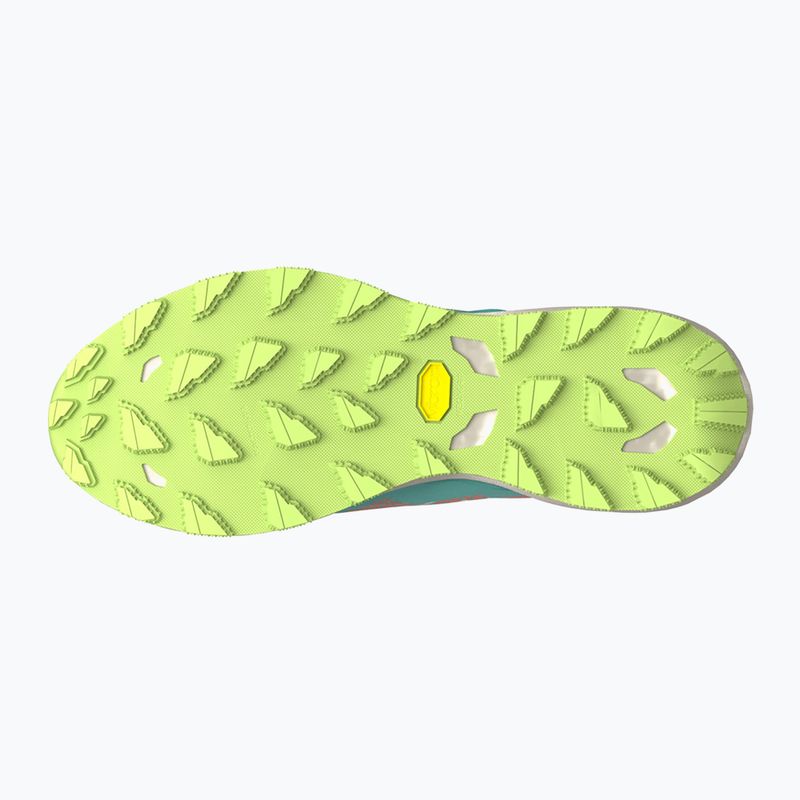 Scarpe da corsa da donna Mizuno Wave Daichi 9 salmone fresco/bianco/verde brillante 2