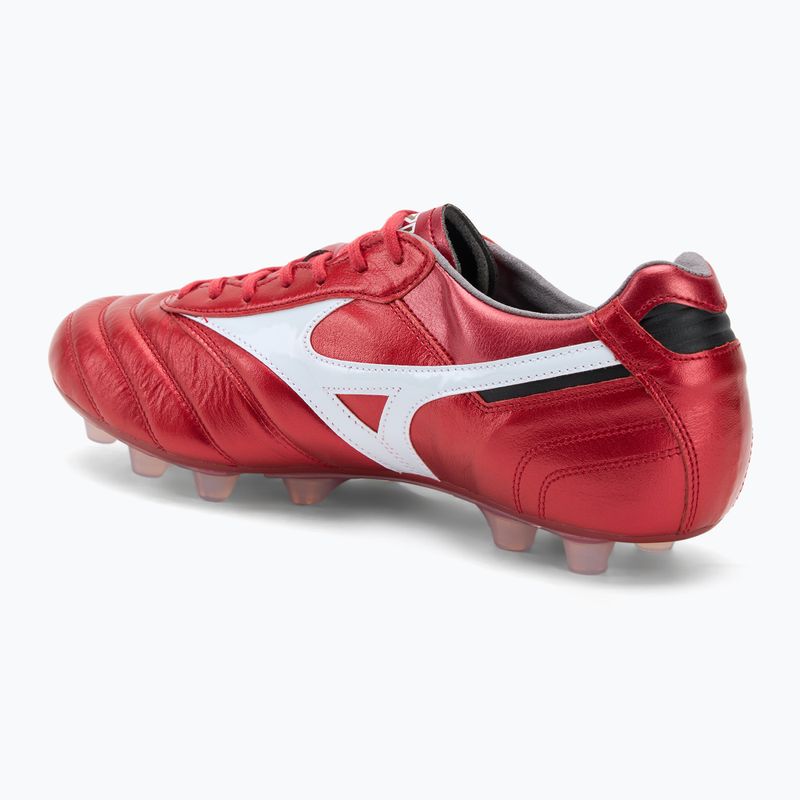 Scarpe da calcio Mizuno Morelia II Japan Md rosso/bianco/nero da uomo 3
