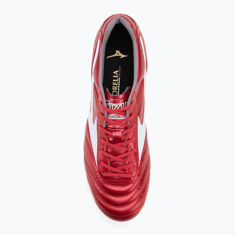 Scarpe da calcio Mizuno Morelia II Japan Md rosso/bianco/nero da uomo 5