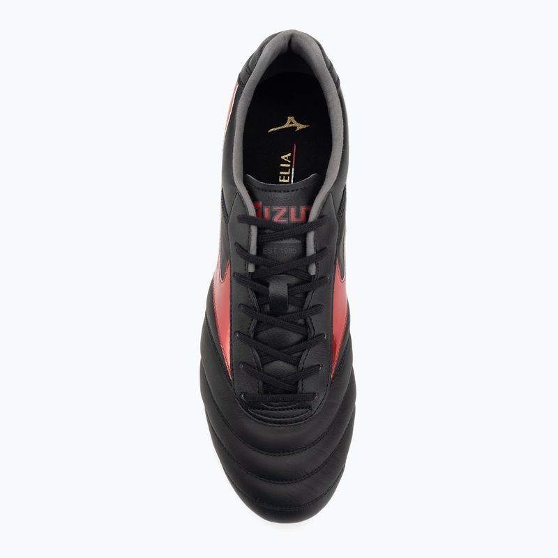 Scarpe da calcio Mizuno Morelia II Elite FG Uomo nero/morelia 40° rosso/nero sabbia 5
